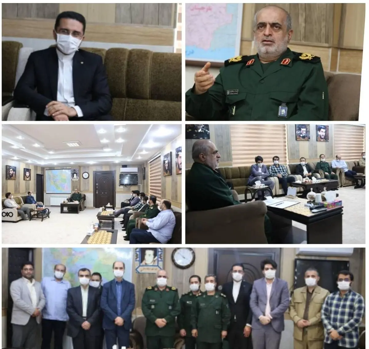 دیدار مدیران خبرگزاری‌های گیلان با فرمانده سپاه استان