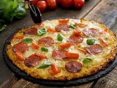پیتزای فوری سیب زمینی ورقه ای بدون نیاز به خمیر/فیلم