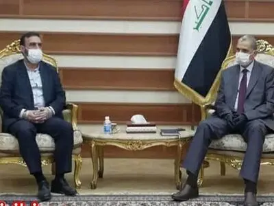 الملحق العسکری الایرانی یلتقی وزیر داخلیة العراق