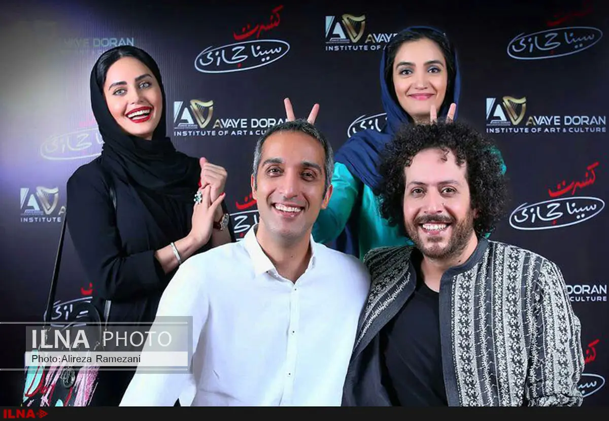الناز شاکردوست در پشت صحنه کنسرت سینا حجازی+عکس