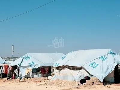 وقوع آتش‌سوزی در ‌اردوگاه آوارگان دهوک