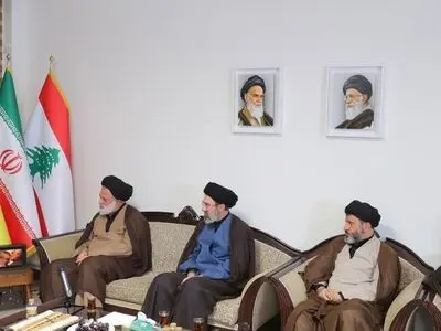 حضور فرزندان رهبر انقلاب در دفتر حزب‌الله لبنان