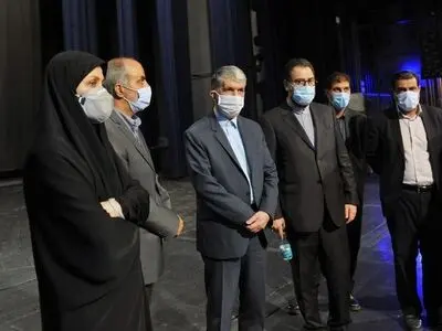بازدید وزیر فرهنگ و ارشاد اسلامی از بخش فنی تالار وحدت