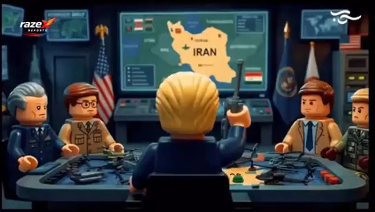 انیمیشن لگویی حمله زمینی آمریکا به جزایر ایران