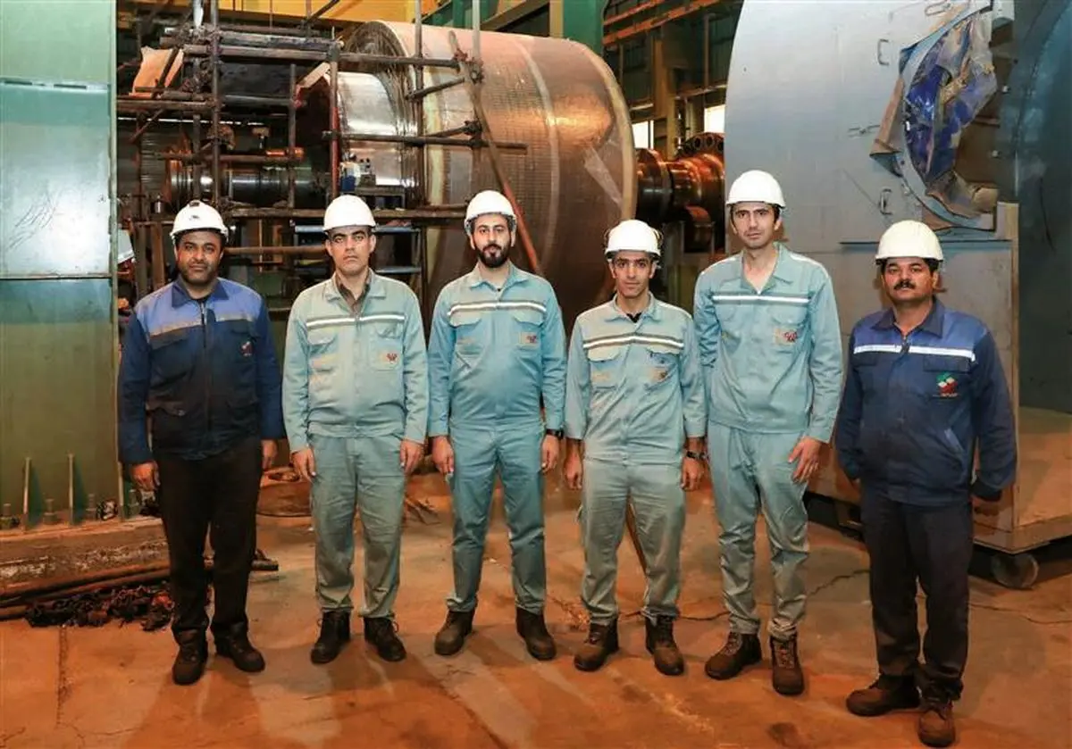 تراشکاری موفقیت‌آمیز کلکتور آرمیچر 60 تنی در کارگاه برق تعمیرگاه مرکزی