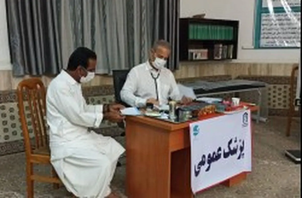 برپایی پایگاه سیار سلامت رایگان در کیش