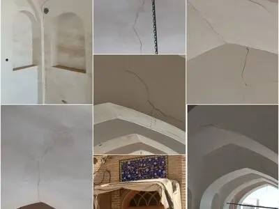 قلعه امیرآباد و حسینیه‌های تاریخی زواره دچار ترک و آسیب‌ شده‌اند/ گزارش‌های دقیق‌تر امروز به تهران ارسال می‌شود