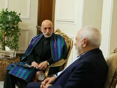 رایزنی کرزای با ظریف در حاشیه سی و دومین کنفرانس وحدت اسلامی