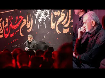 حضور پزشکیان در مراسم عزاداری شب پنجم محرم