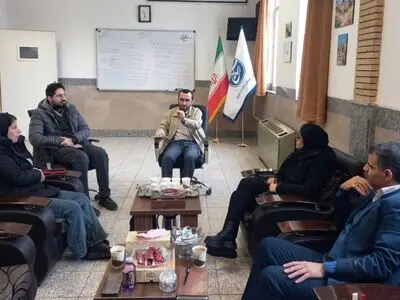 دیدار اعضای هیئت مدیره انجمن ورزش‌نویسان و عکاسان کرمانشاه با رئیس سازمان بسیج رسانه استان