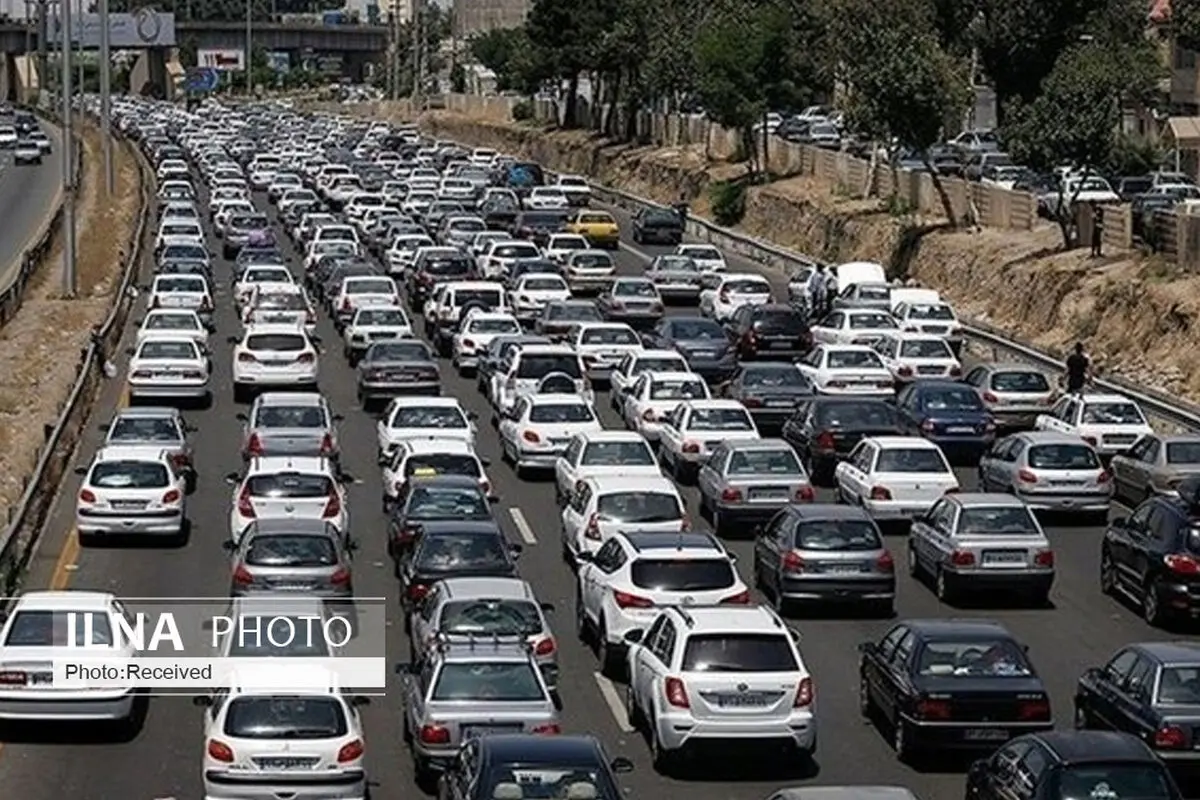 ترافیک سنگین در آزادراه قزوین_کرج 
