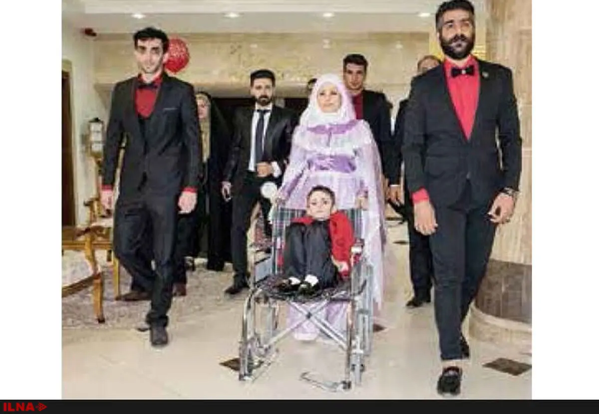 کودک 7 ساله مبتلا به سرطان داماد شد/ شادی و غم در جشن عروسی "صالح"