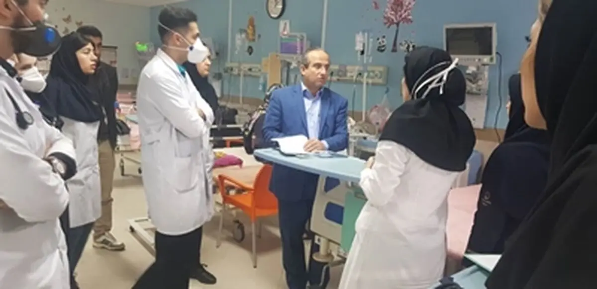 بازدید رئیس دانشگاه علوم پزشکی گیلان از بیمارستان هفده شهریور رشت