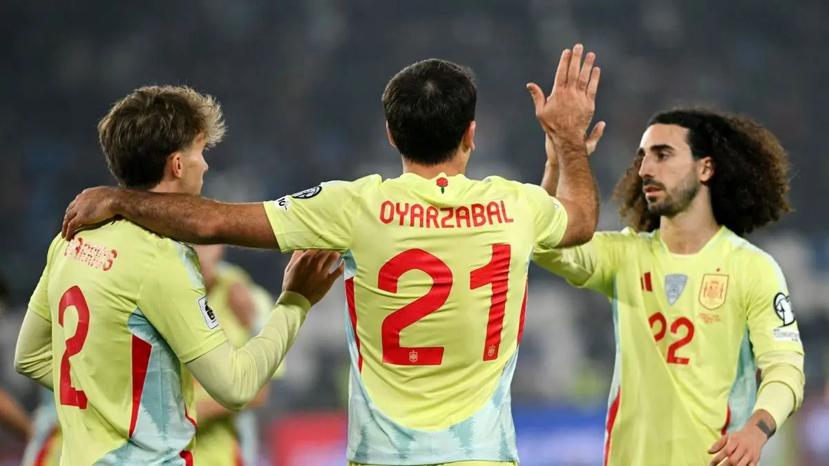 بازیکنان اسپانیا پس از پیروزی برابر گرجستان: هنوز صعود قطعی نیست