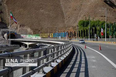 بازدید رئیس بنیاد مستضعفان از باند شرقی فاز ۲ آزادراه تهران شمال