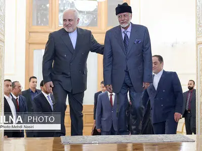 دیدار یوسف بن‌علوی وزیر خارجه عمان با محمدجواد ظریف