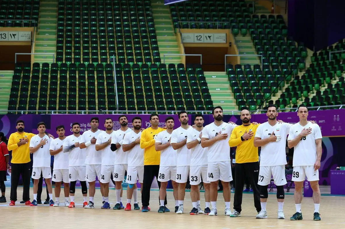 پیروزی تیم هندبال ایران مقابل مالدیو