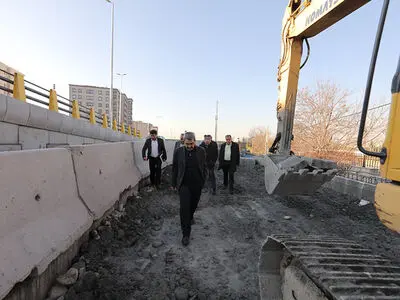 گشایش مسیر کنارگذر جنوب غربی پل خیابان صنایع تا پایان آذر