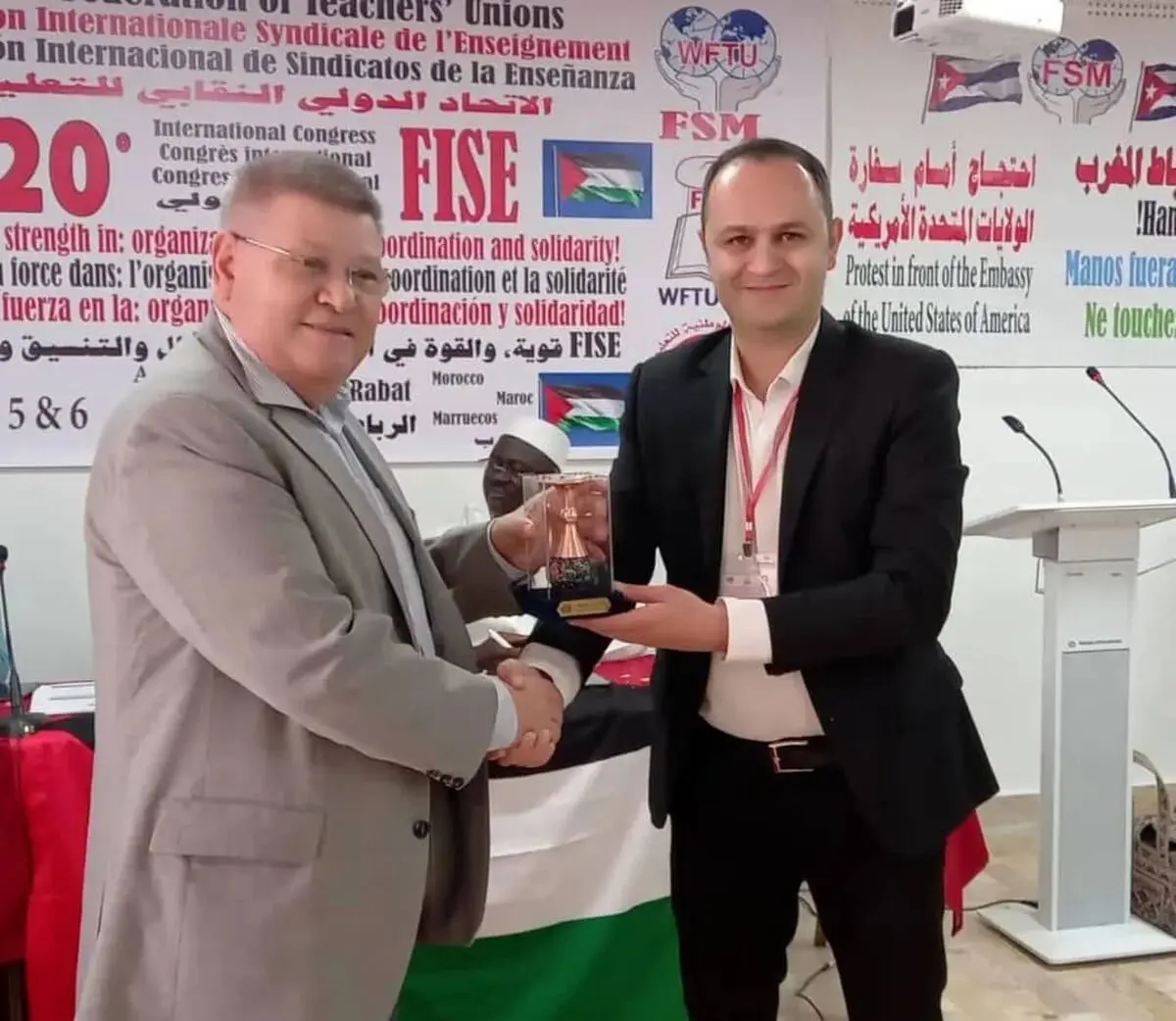 پیام تبریک معاون دبیرکل خانه کارگر به مناسبت انتخاب محسنی کبیر به عنوان نایب‌رئیس FISE 