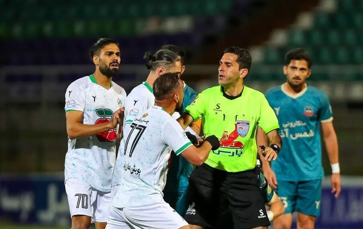 اعلام داور دیدار ذوب آهن و شمس آذر قزوین