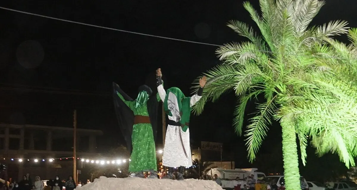 بازسازی واقعه "غدیر خم" در  شهرستان لامرد