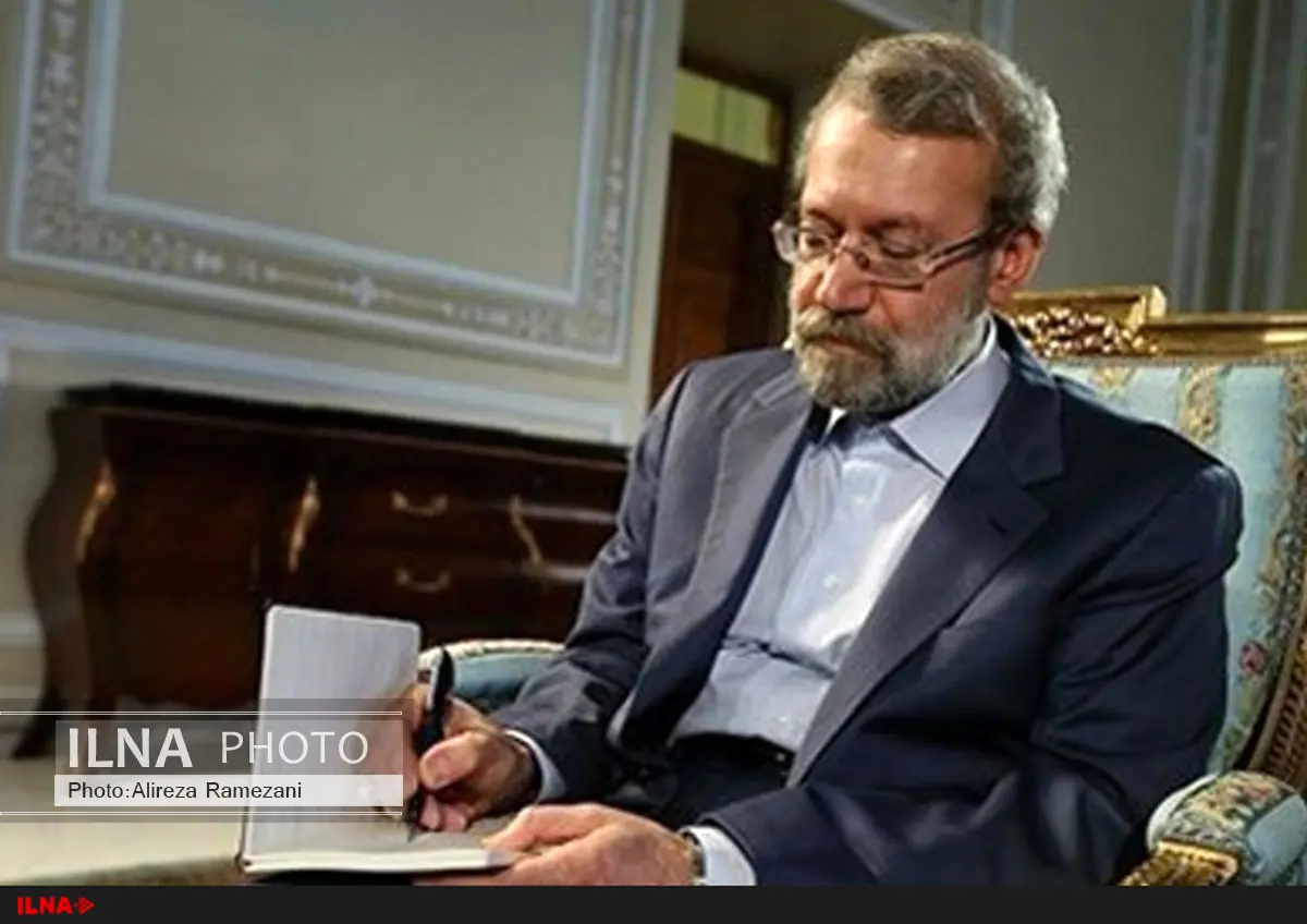 لاریجانی انتخاب آیت الله جنتی به عنوان رئیس مجلس خبرگان را تبریک گفت