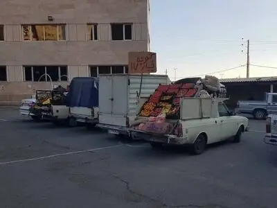 رفع سد معبر وانت بار ها از معابر منطقه ۶ کرج 