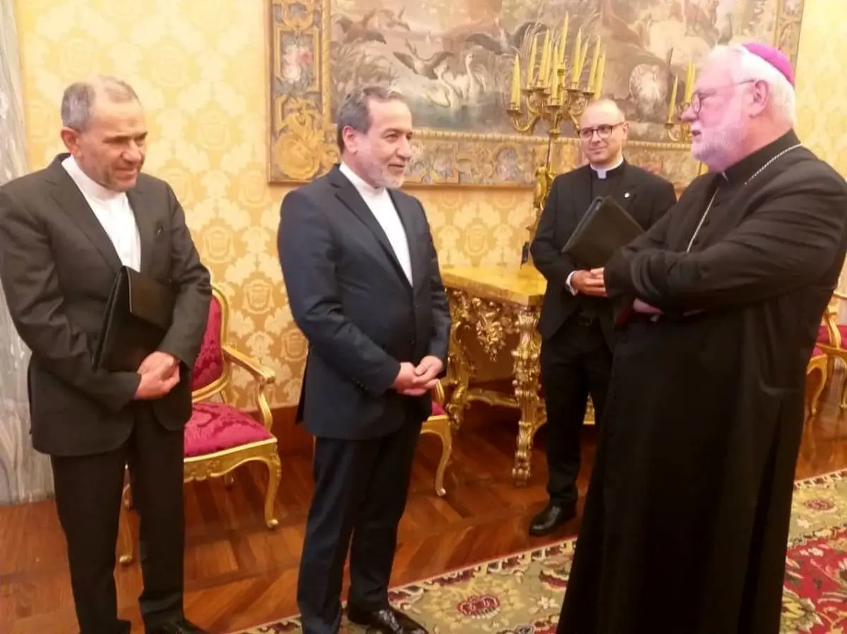 دیدار وزیر امورخارجه جمهوری اسلامی ایران با نخست وزیر و وزیر خارجه واتیکان