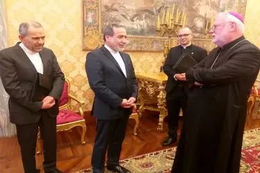 دیدار وزیر امورخارجه جمهوری اسلامی ایران با نخست وزیر و وزیر خارجه واتیکان