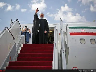 رئیس‌جمهور وارد خوی شد