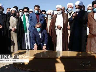 مراسم تشییع آیت الله علی محمدی تاکندی