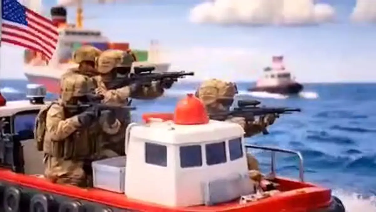 جدیدترین انیمیشنی از تلاش ترامپ برای بازگشایی تنگه هرمز+ فیلم