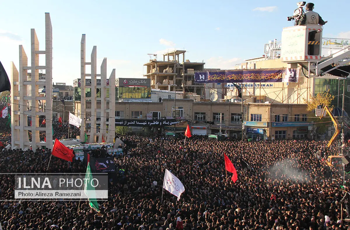 حضور تعدادی از مسئولان کشوری در مراسم عزاداری حسینیه اعظم زنجان 