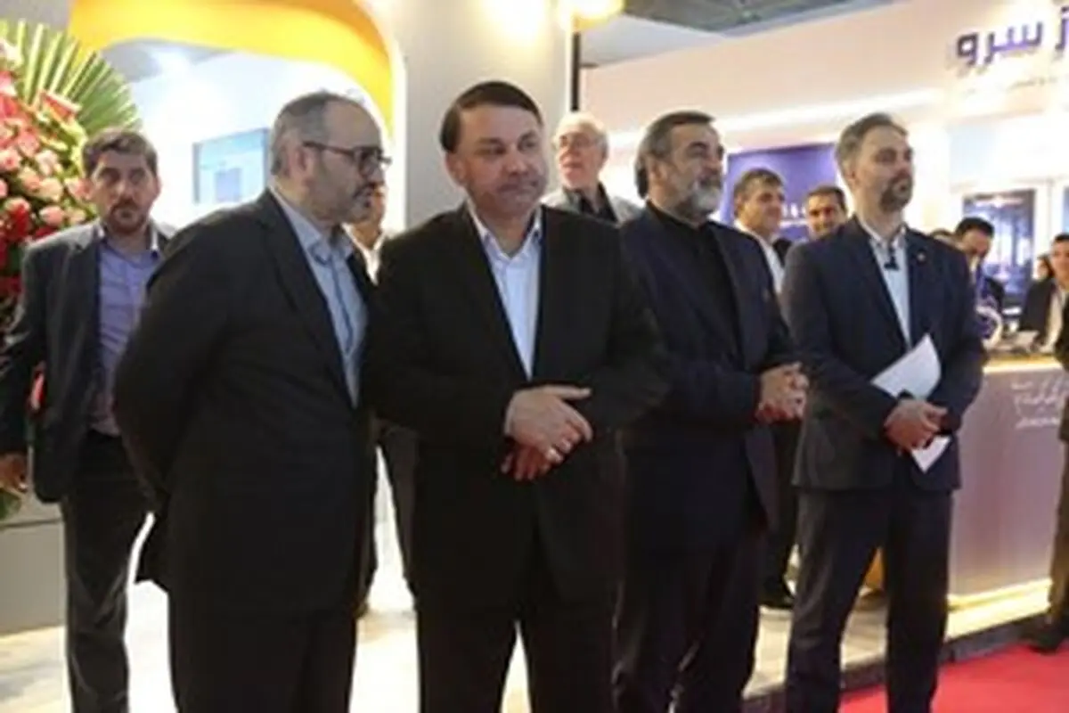 بازدید دکتر ابراهیمی از غرفه شرکت‌های تابعه بانک سپه در نمایشگاه ایران اکسپو 2025