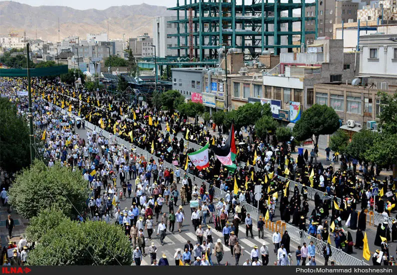 راهپیمایی روز قدس درمشهد مقدس