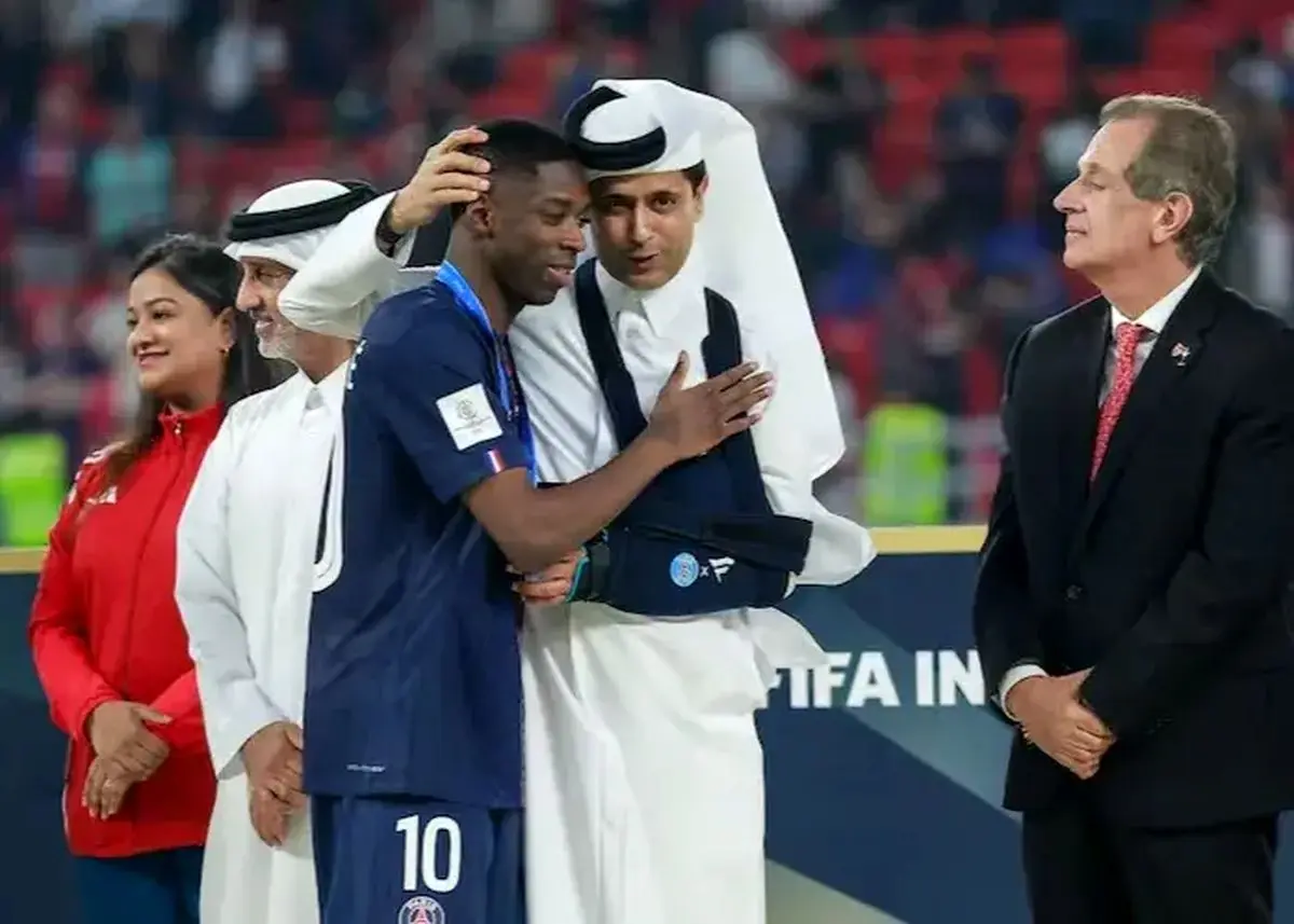 رئیس پی‌اس‌جی نتوانست از دوحه خارج شود