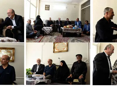 دیدار نجفی با خانواده های شهیدان لطفی و جانباز عسگری