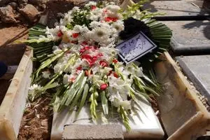 سعید مظفری در قطعه هنرمندان آرام گرفت