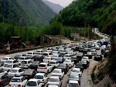 ترافیک پرحجم در جاده‌های مازندران؛ آسمان استان آفتابی است