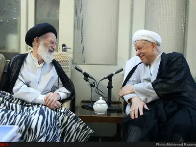 دیدار آیت الله هاشمی رفسنجانی و آیت الله شبیری زنجانی /مشهد