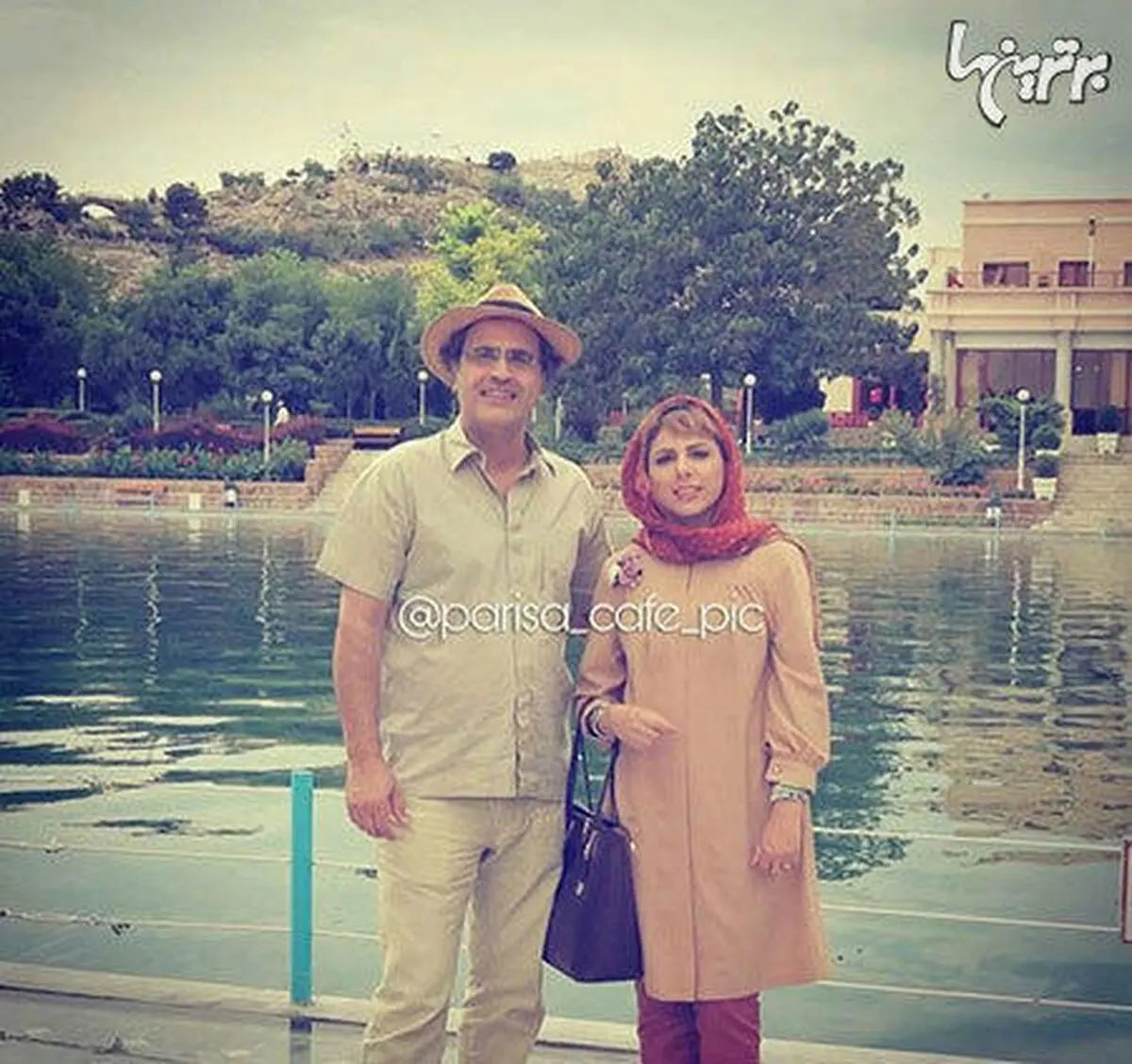 آقای بازیگر و همسرش در حال گشت و گذار