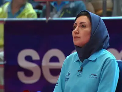بانوی ایرانی، قاضی نیمه نهایی تنیس روی میز