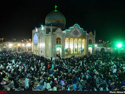 آئین شب بیست و یکم ماه مبارک رمضان در شاهزاده حسین (ع) قزوین