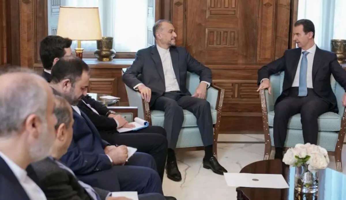 الرئیس السوري یستقبل وزیر الخارجیة الإیراني ویبحث معه العلاقات الثنائیة