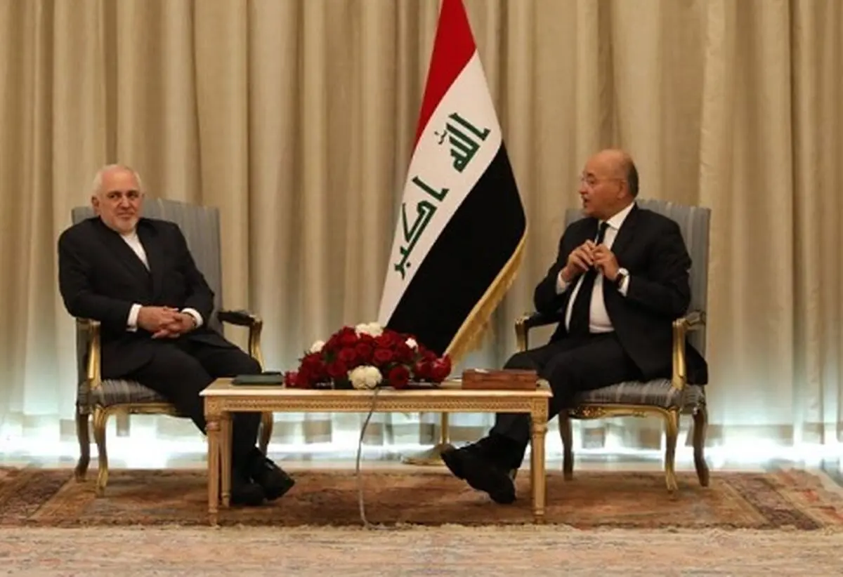 Zarif meets Iraqi president in Baghdad