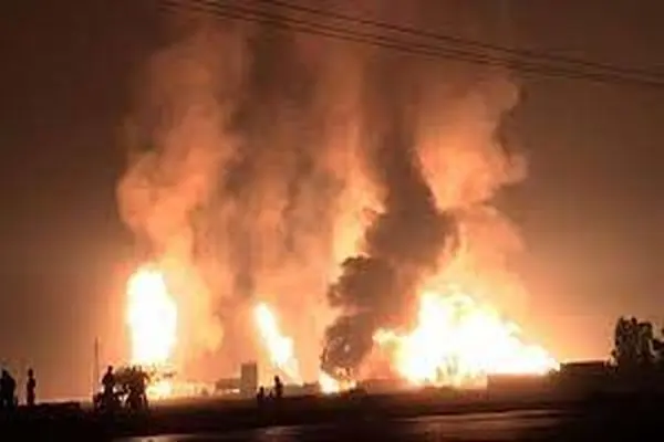 انفجار خط لوله گاز در شهرستان بروجن کنترل شد