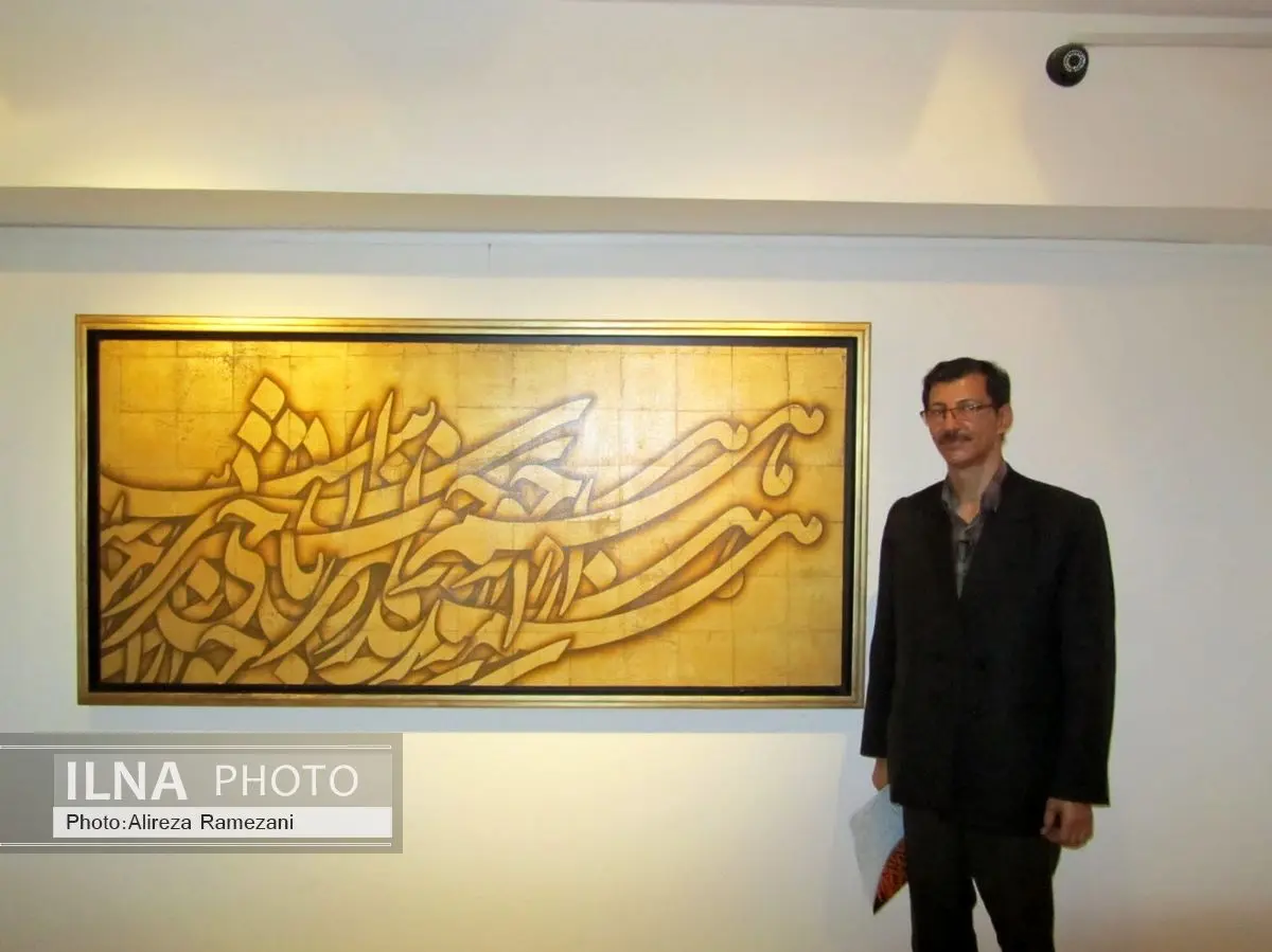 خط نقاشى‌هاى کاتب قرآن کریم در گالری شکوه