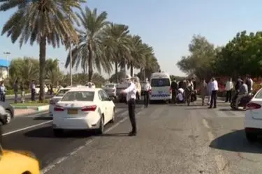 تصادف زنجیره‌ای ۶ دستگاه خودرو در زیرگذر پل پنجم اهواز با ۹ مصدوم