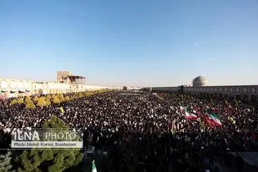 خروش مردم غیور اصفهان به مناسبت شهادت امام خامنه ای
