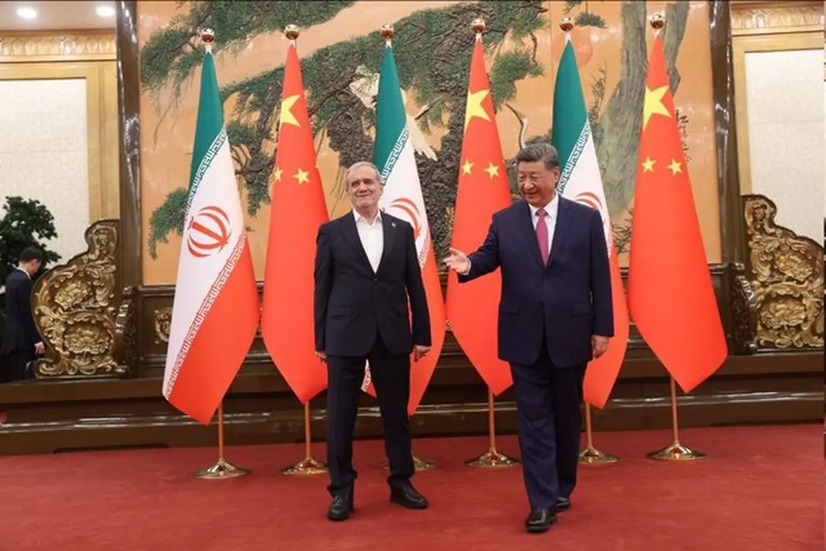 دیدار پزشکیان با رئیس‌جمهور چین